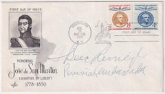 US 1125-26 Autographed FDC Signed by F. Berckemeyer, Peru Ambassador