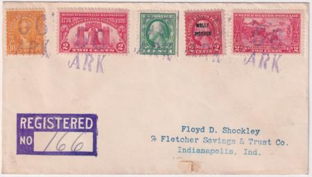 US Arkansas, Fifty-Six 498, 618, 627, 642, 646 Fancy Cancel Cover, Numerals & ARK