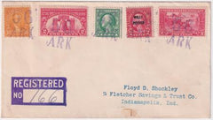 US Arkansas, Fifty-Six 498, 618, 627, 642, 646 Fancy Cancel Cover, Numerals & ARK