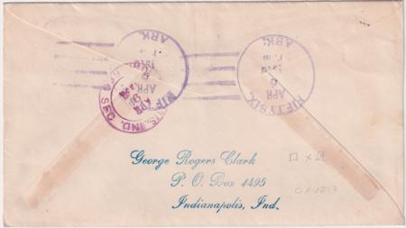 US Arkansas, Fifty-Six 498, 618, 627, 642, 646 Fancy Cancel Cover, Numerals & ARK