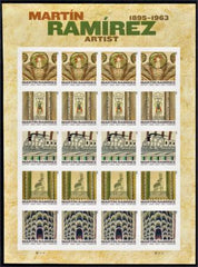 US 4968-72b Modern Imperf Martin Ramirez Sheet