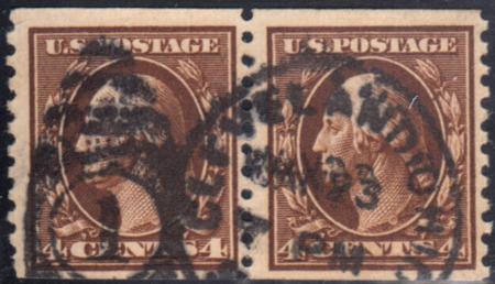 US 446 Washington / Franklin F - VF Used Pair - Cleveland CDS cv $425