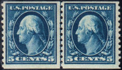 US 447 Washington / Franklin F - VF Mint NH Fresh Line Pair cv $525