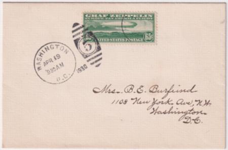 US 1930 C13 Superb FD cover  to Washington DC