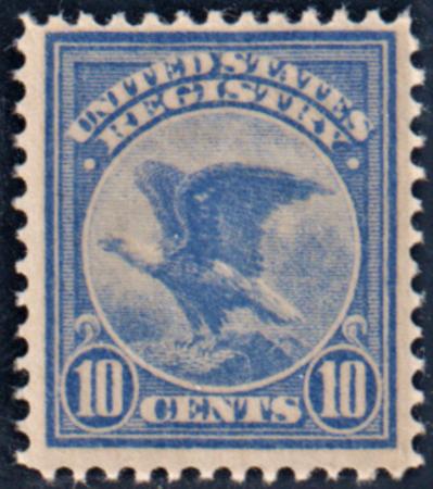 US F1 Registration Stamp F - VF Mint NH Fresh! cv $160