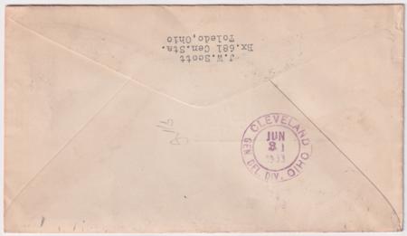 US 1933 728 & 729 Anniversary Flight Signed by Pilot, Harold L. Knoop