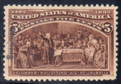 US 234S Early Commemoratives XF Mint LH Specimen Overprint with Jumbo Margins cv $400