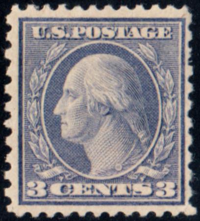 US 541 Washington / Franklin F - VF Mint LH Large Margins Gray Violet Shade cv $40