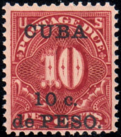 US Possessions - Cuba J4 F - VF NH Pristine OG cv $60