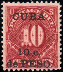 US Possessions - Cuba J4 F - VF NH Pristine OG cv $60