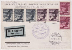 Austria 1933 WIPA Glider Flight Card