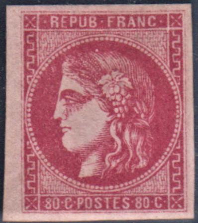 France 48 XF NH Pristine OG, Rich Color Signed + 2015 Scheller Cert