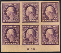 US 483 Washington / Franklin XF Unused NH Plate # Blocks cv $200