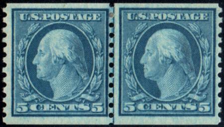 US 496 Washington / Franklin F - VF LH Line Pair cv $30