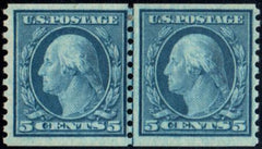 US 496 Washington / Franklin F - VF LH Line Pair cv $30