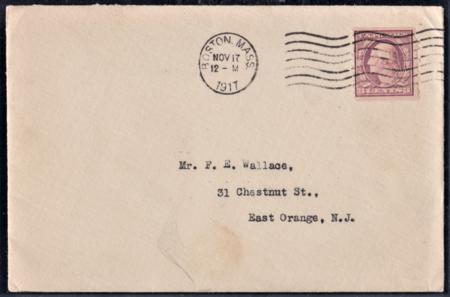 US 456 Washington / Franklin F - VF on Pristine Cover from Boston, MA. - Scarce! cv $250