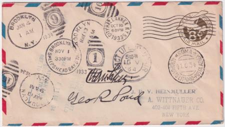 US 1933-34 Pond-Sabelli Transatlantic Flight to Rome, Crash in Ireland