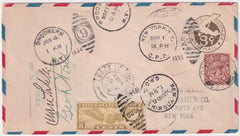 US 1933-34 Pond-Sabelli Transatlantic Flight to Rome, Crash inI reland to London, to NY