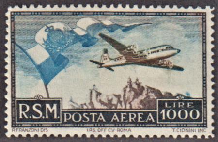Italy San Marino C77 LH APS Cert cv $500