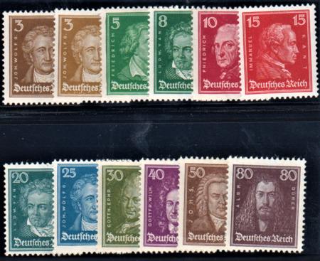 Germany 351-62 F - VF+ Mint NH Pristine Set cv $875