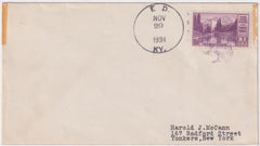 US Kentucky, Ed 742  Fancy Cancel Cover, Turkey