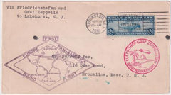 US 1930 C15 on VF Flight Cover, to Brookline MA