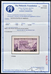 US 783P2 Superb Mint Small Die Proof on White Wove - PF Cert