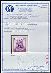 US 837P2 Superb Small Die Proof on White Wove - PF Cert