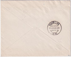 Germany 1930 Zeppelin  Spain Flight Cover with On Board Cancel