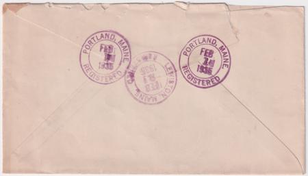 US Maine, Portland Fancy Cancel Cover, Man