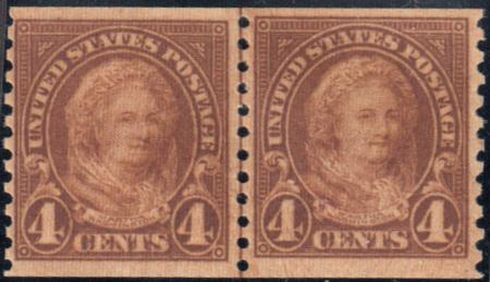 US 601 F-VF Mint NH Line Pair cv $55
