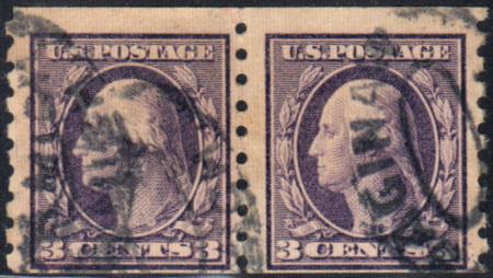 US 394 Washington / Franklin Fine Used Pair Saginam, MI Oval Cancel cv $220