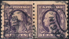 US 394 Washington / Franklin Fine Used Pair Saginam, MI Oval Cancel cv $220