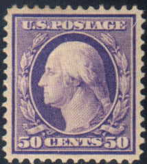 US 341 Washington / Franklin XF+ Mint Hinged Beautiful Stamp! cv $725