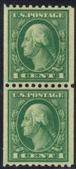 US 448 Washington / Franklin XF Mint NH Pristine Pair cv $115