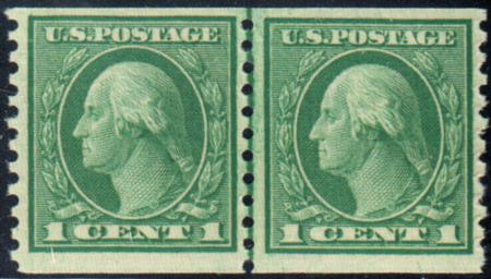 US 452 Washington / Franklin VF Mint NH Line Pair cv $160