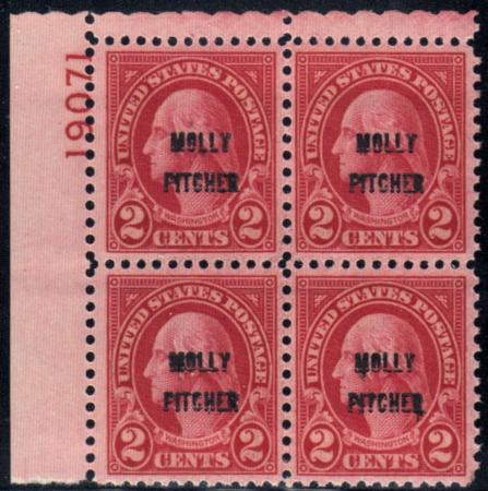 US 646 VF-XF Mint NH Exceptional Plate Block
