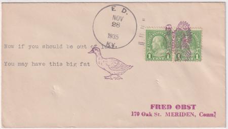 US Kentucky, Ed 632 Fancy Cancel Cover, Turkey