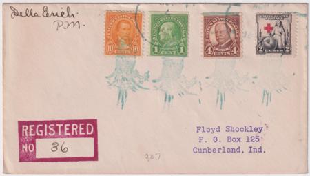 US Ohio, Parrot 632, 687 and 702  Fancy Cancel Cover, Parrot in Green