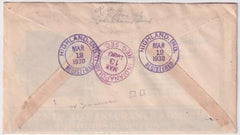 US Indiana, Highland 563, 629, 649, 651 Fancy Cancel Cover, Clover