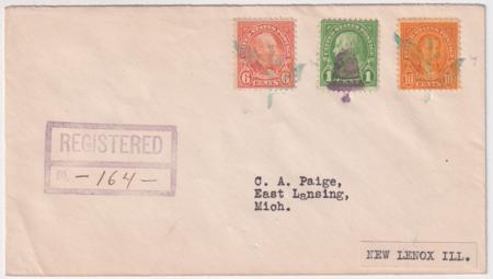 US Illinois, New Lenox 632, 638, 642 Fancy Cancel Cover, Holly, Bell