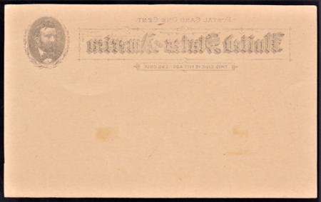 US UX10b XF Mint Double Impression with Offset on Reverse - PSE Cert cv $1,750