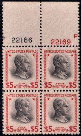 US 834 XF NH Plate Block