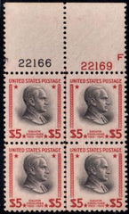 US 834 XF NH Plate Block