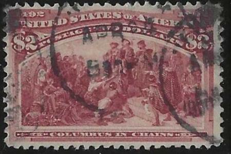US 242 Early Commemoratives F+ Used Almost Sound, Small Thin Spot At Top cv $525