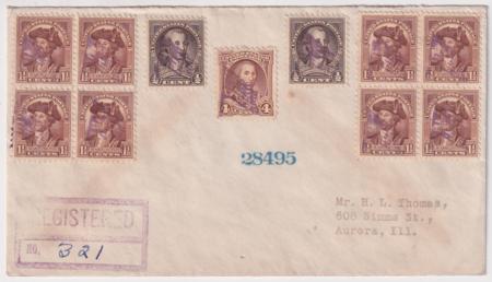 US Illinois  Henton 704  706  709  Fancy Cancel Cove  Star