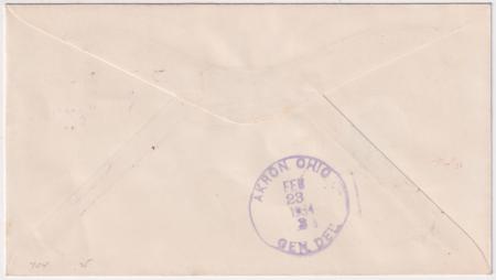 US Kentucky, Ed 704Fancy Cancel Cover, Geo Washington in Square