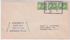 US Nevada, Hawthorne 705 Fancy Cancel Cover, Anchor