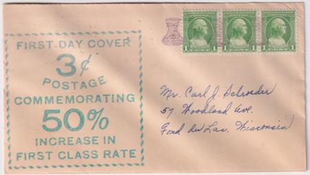 US Wisconsin  Fond Du Lac 705 Fancy Cancel Cover