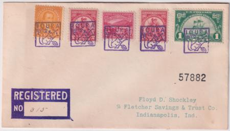 US Kentucky  Ed 616  642  657  681  Fancy Cancel Cover  Squirrel in Box